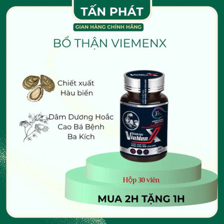  Viên uống bổ thận nam ViemenX– Hỗ trợ bổ thận tăng sức khỏe sinh lực nam giới giảm đau lưng mỏi gối—hộp 30 viên 