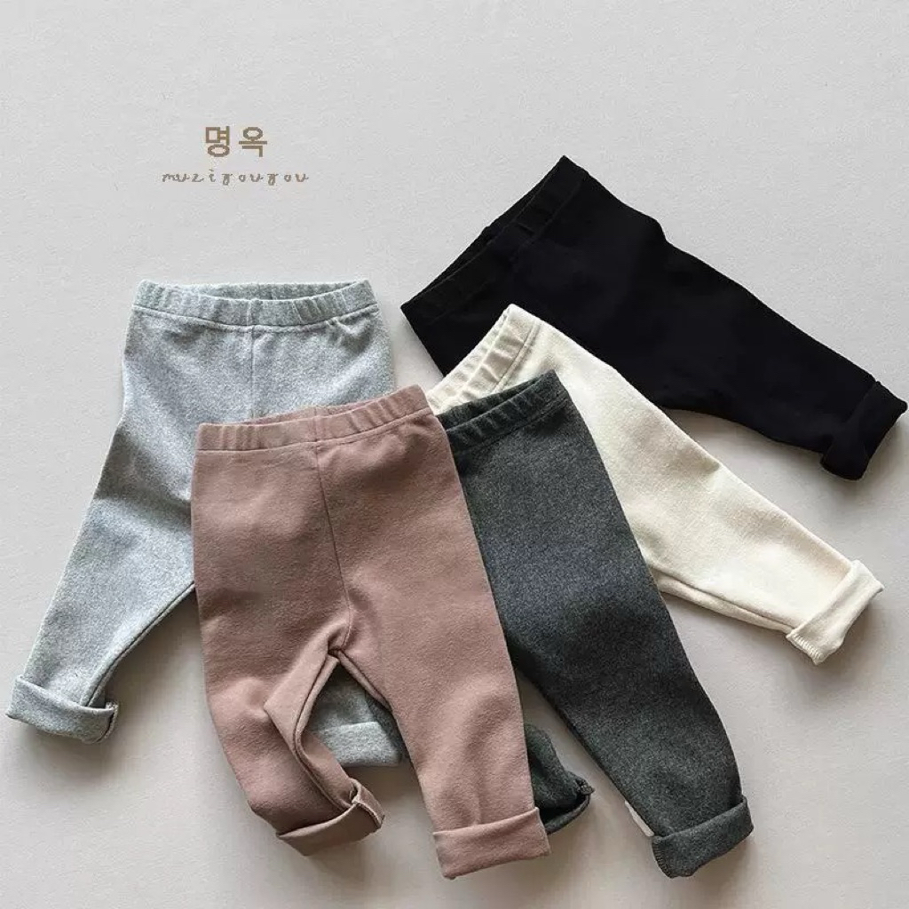 Quần legging zip lông dày ấm cho bea