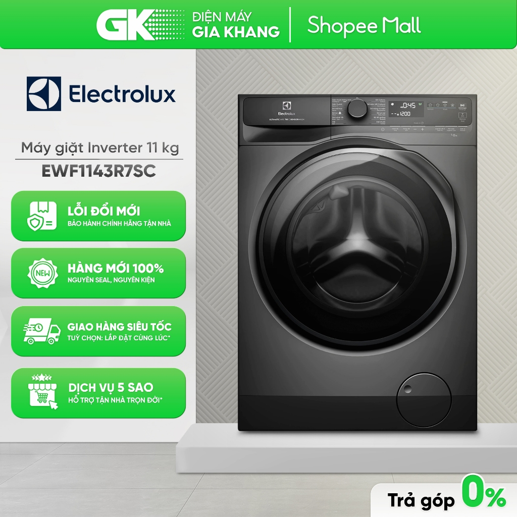 [Shopee - Lắp đặt 0Đ HN HCM] EWF1143R7SC EWF1143R7WC EWF1043R7SC EWF1043R7WC EWF8024P5SB Electrolux 