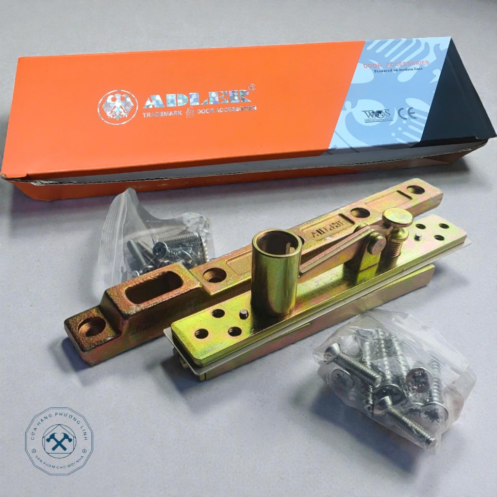 Phụ kiện bản lề sàn ADLER - Cối trên ,cối dưới bản lề sàn Adler chuyên dùng cho cửa gỗ và cửa sắt
