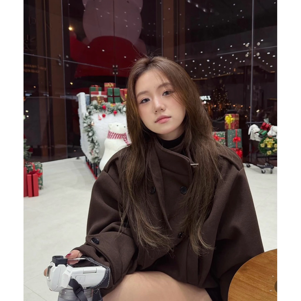 Áo Khoác Dạ”ZENI” 2 Lớp Dáng Ngắn Mix Đai Cổ 2 Hàng Cúc 3 Màu siêu xinh-Dành Cho Nữ | BigBuy360 - bigbuy360.vn