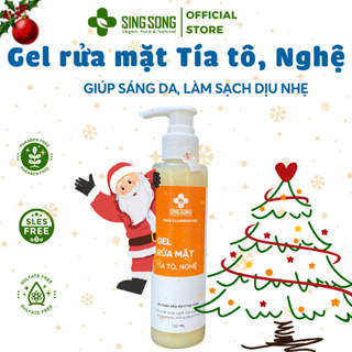  Sữa rửa mặt SingSong tinh chất Nghệ Tía Tô 150ml – dịu nhẹ cho da nhạy cảm hỗ trợ làm sáng da 