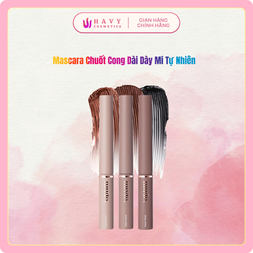   Skinny  Mascara Chuốt Cong Dài Dày Mi Tự Nhiên mude Inspire Skinny Curling Mascara 3ml 