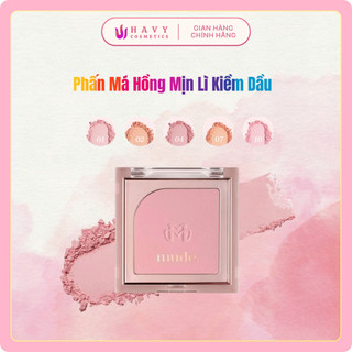  Phấn Má Hồng Mịn Lì Kiềm Dầu Chuẩn Màu mude Flutter Blusher 5g 