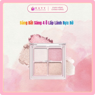  Bảng Phấn Bắt Sáng 4 Ô mude Full Bloom Glow Palette  5g  