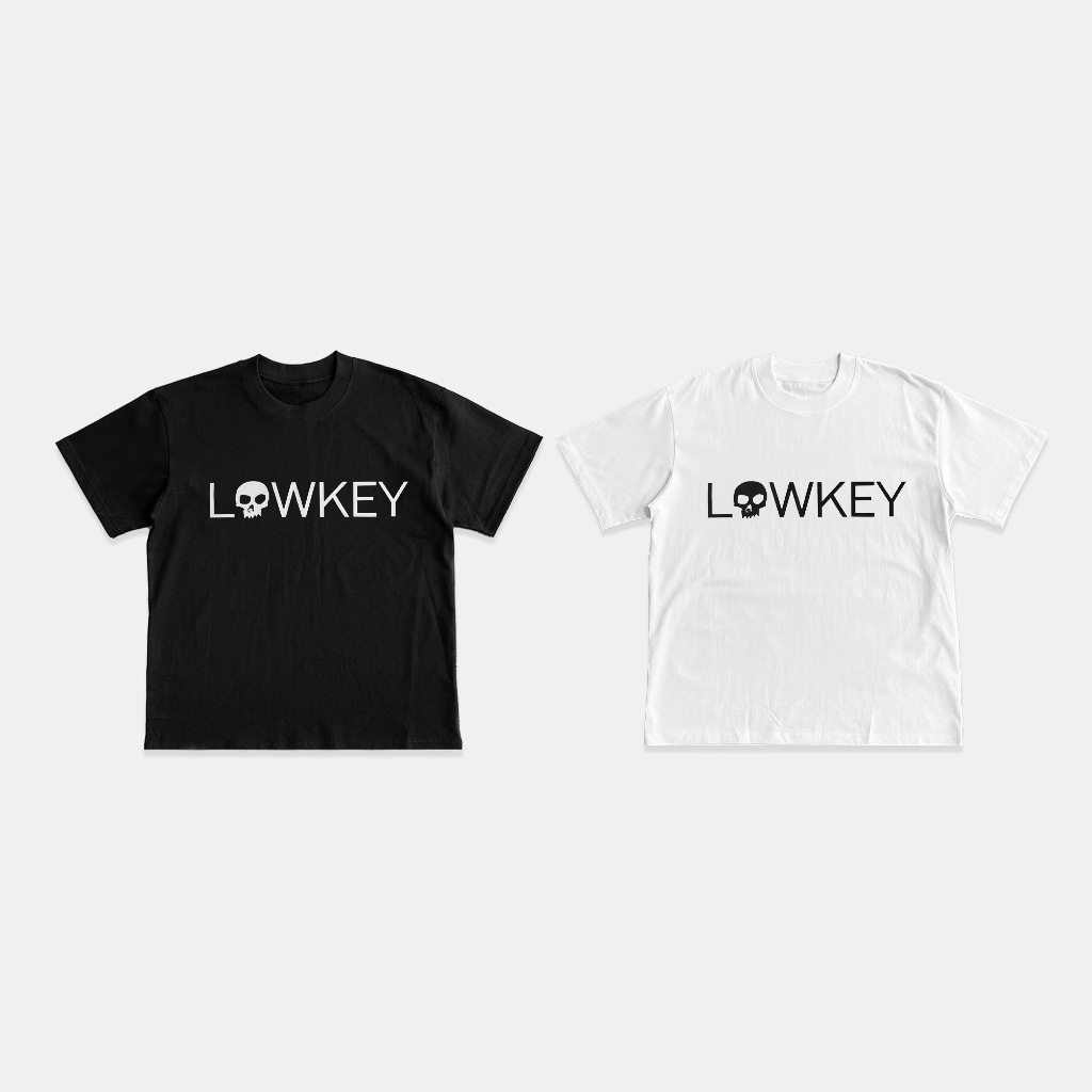 Áo Thun LOWKEY SKULL Regular Fit Basic Tee 230gsm