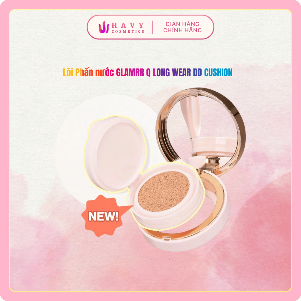  Lõi Phấn nước GLAMRR Q LONG WEAR DD CUSHION - SPF50+ PA+++  1 lõi x 13g  