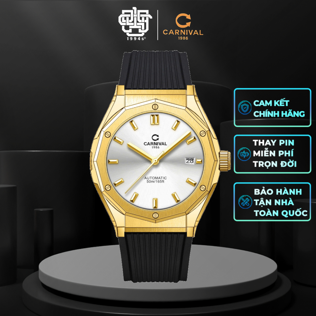 Đồng Hồ Nam CARNIVAL 8168G-VV-DCS-T Hàng Chính Hãng
