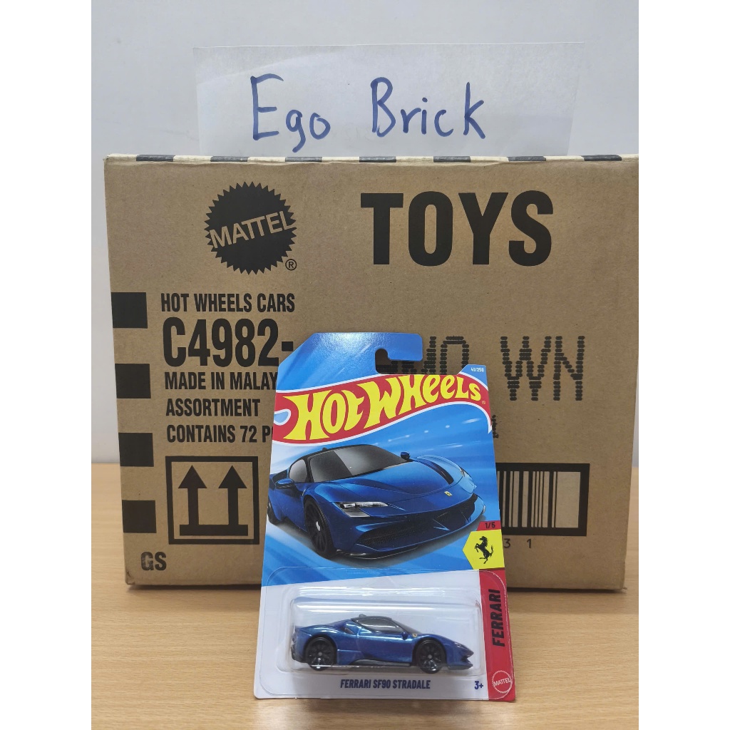[HW] Xe mô hình Hot Wheels Ferrari SF90 Stradale (lam) tỉ lệ 1:64