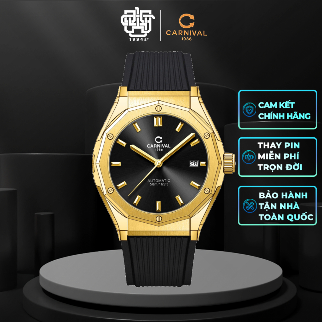 Đồng Hồ Nam CARNIVAL 8168G-VV-DCS-D Hàng Chính Hãng