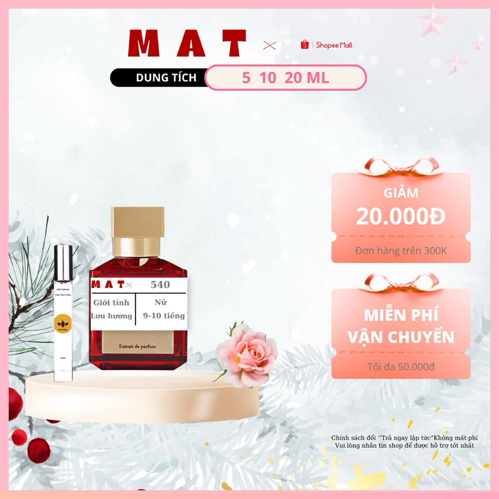 Nước Hoa Nữ Chính Hãng Mật Parfum 540
