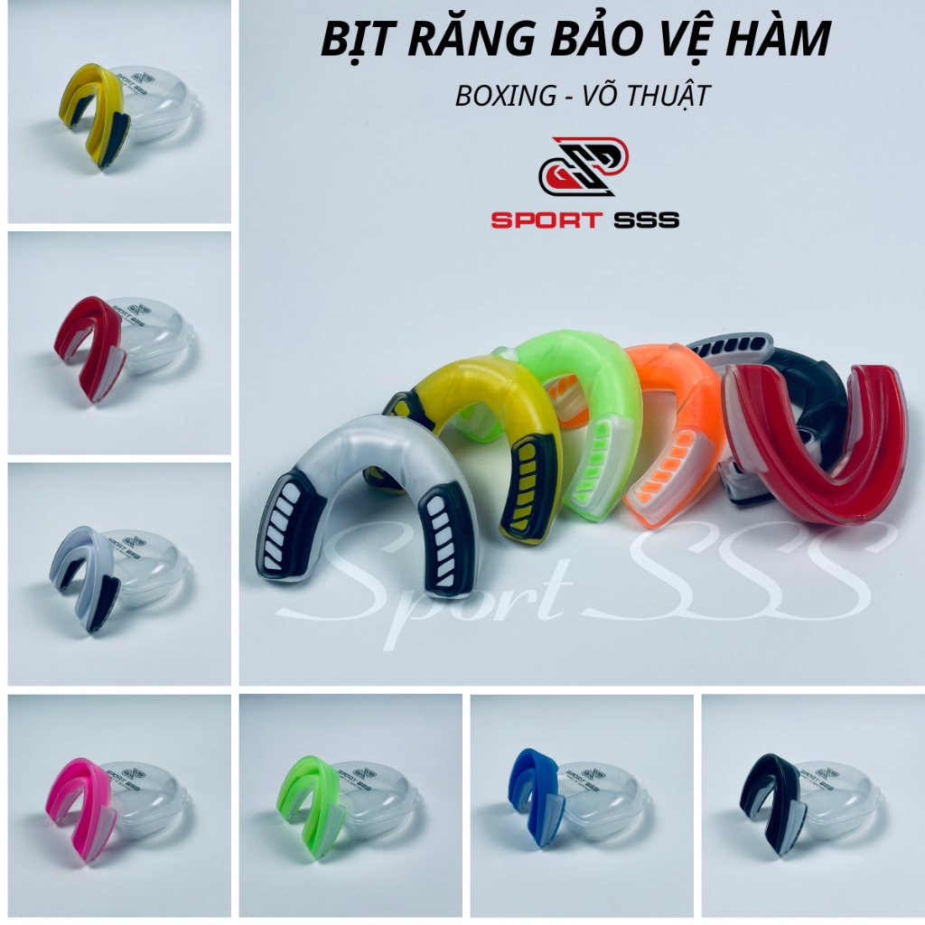Bịt Răng - Bảo Vệ Hàm Boxing - Võ Thuật - Thể Thao - cao cấp - đa sắc