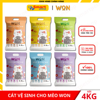 Cát Vệ Sinh Cho Mèo Nhiều Mùi Hương, Vón Nhanh Công Nghệ Hàn Quốc - WON 8.8L