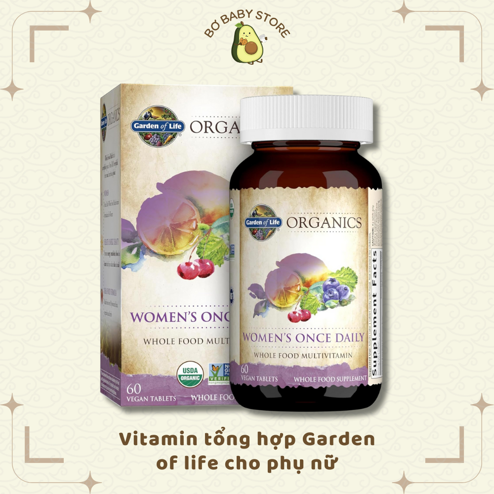 Viên uống Women's Once Daily Garden of Life 60 viên (BILL US)
