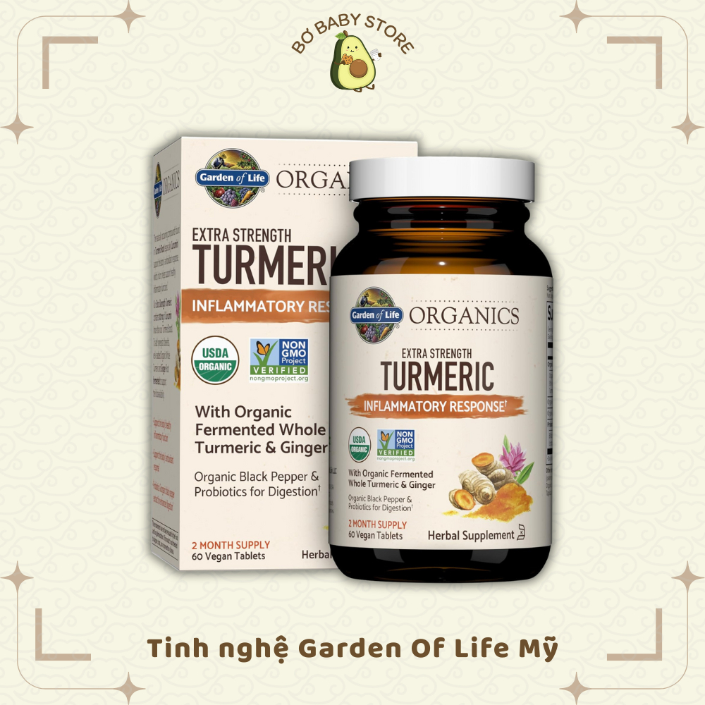 Tinh nghệ Turmeric Garden of Life Mỹ (BILL US)