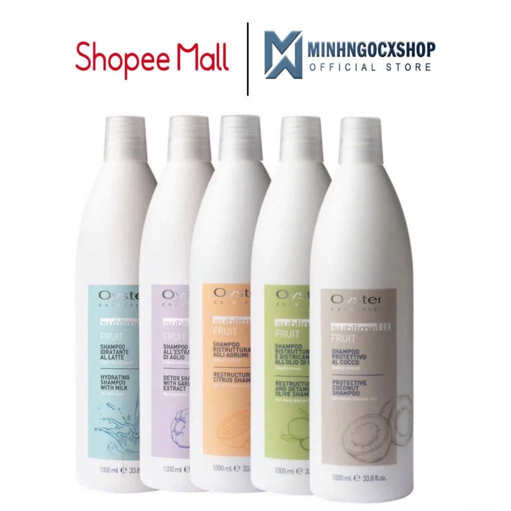 Dầu gội phục hồi, dưỡng ẩm, tái tạo, giữ màu OYSTER COSMETICS Sublime Fruit 1000ML