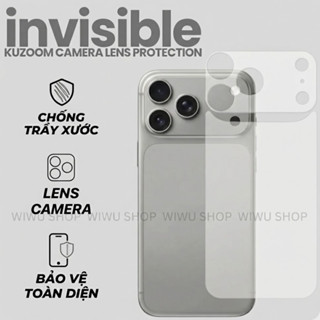  Combo Miếng dán bảo vệ Camera và mặt lưng Kuzoom PPF chống xước và bạc màu iPhone 17 Pro   Pro Max 