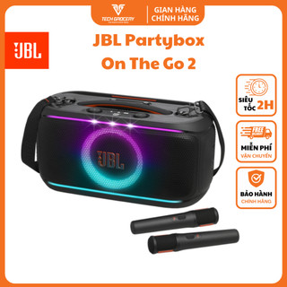  Loa JBL Partybox On-The-Go 2  Loa kèm 2 Micro JBL Chính Hãng - Hàng Chính Hãng PGI Bảo Hành 15 Tháng Chính Hãng 