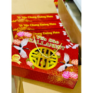  Combo 5 hộp 30 hũ Yến sào Đường Phèn cao cấp SALLANEST Cánh Hạc 30% Yến tươi Hộp 6 Hũ 70ml Quà tặng 