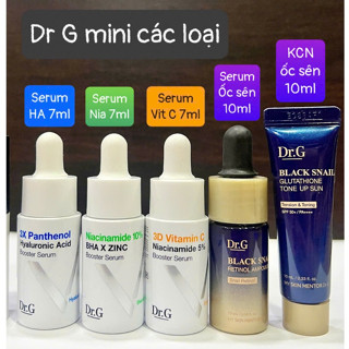   MINI tem phụ hính hãng  Các sản phẩm dưỡng da Dr G  Dr.G  mini các loại 
