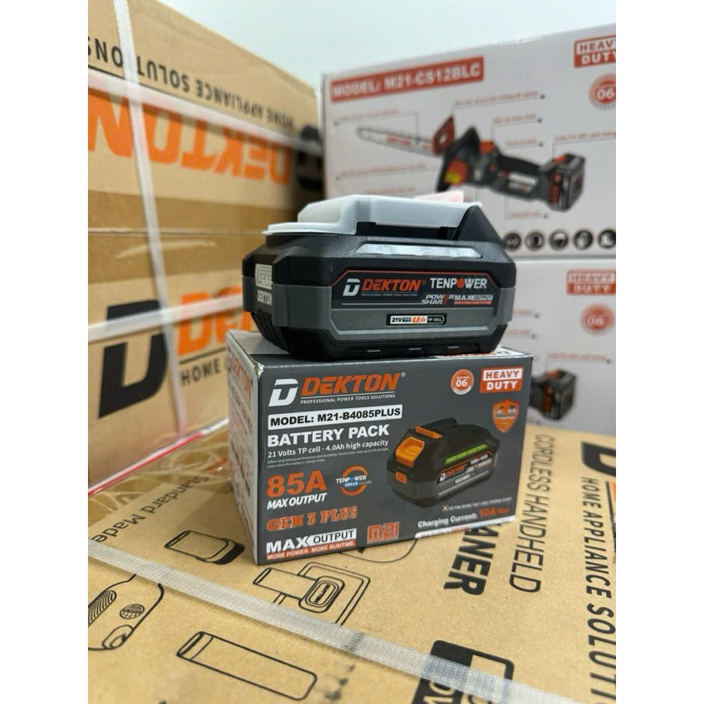 Pin Dekton M21-B4085plus xanh và M21-B4085plus Xám chính hãng