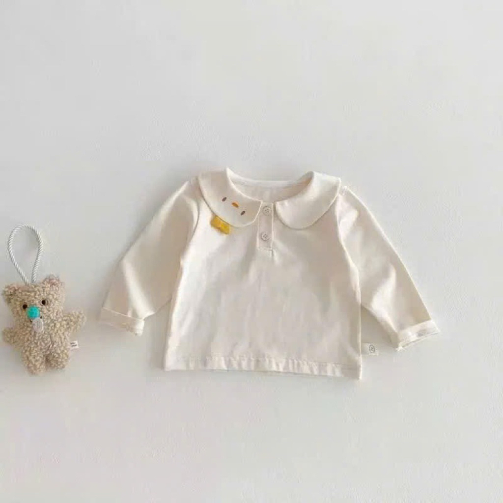 [LiA baby’s] Áo cổ sen phối gấu chất liệu zjp lông cao cấp dày dặn (9-30kg)