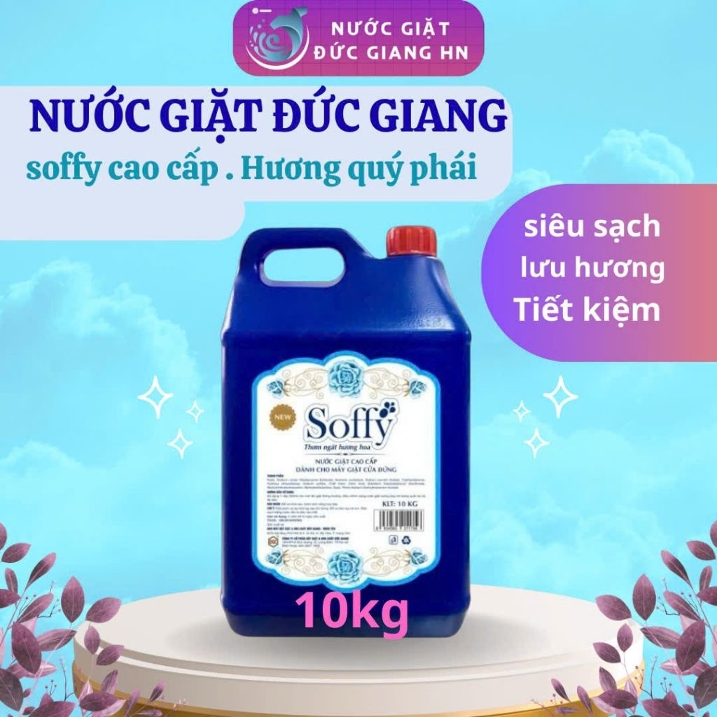 Nước giặt Soffy 10kg – Dành cho máy giặt cửa đứng