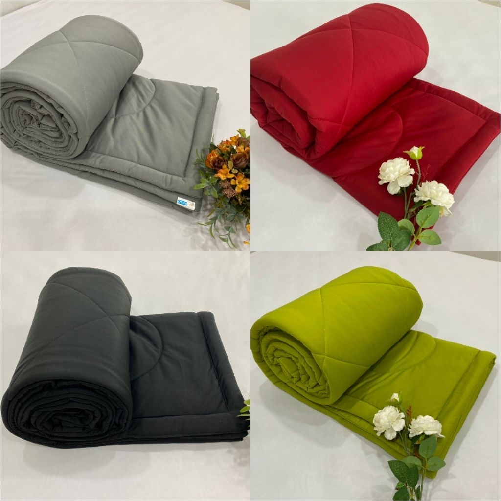 CHĂN - MỀN CHẦN BÔNG VẢI THUN MÀU TRƠN 1M8X2M