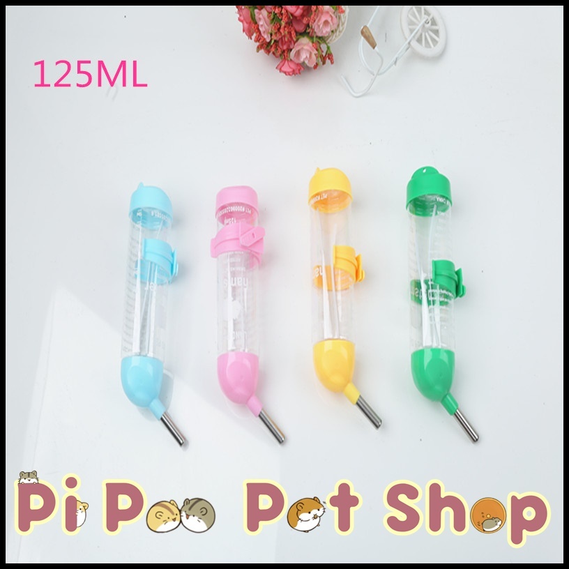 Bình nước bi nhập 125ml cho hamster, thỏ,bọ và thú cưng