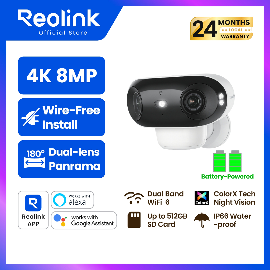 Camera Reolink Argus 4 Pro - Camera kép ngoài trời  8MP