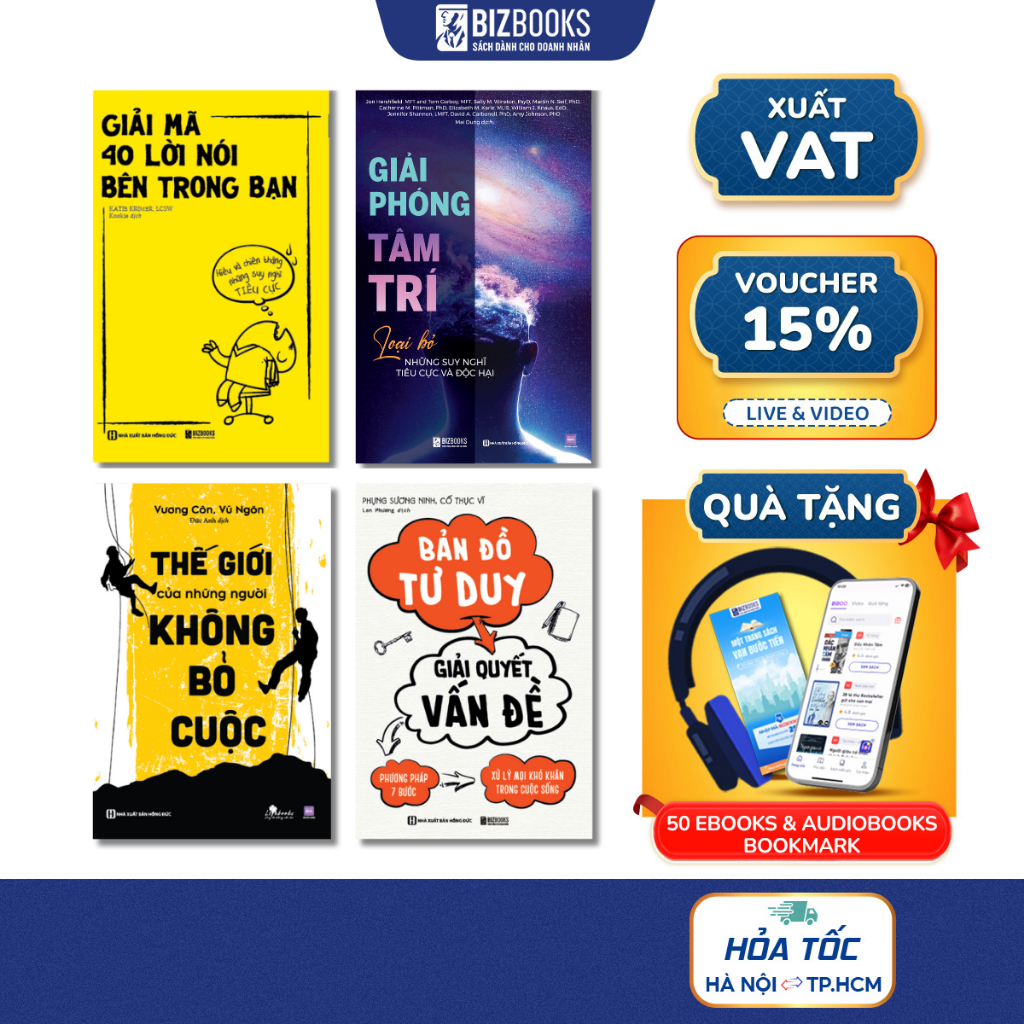 Sách Giải Phóng Tâm Trí, Bản Đồ Tư Duy, Giải Mã 40 Lời Nói Bên Trong, Thế Giới Của Những Người Không