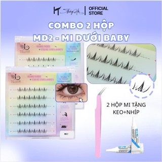  Lông Mi Giả Sẵn Keo Mi Dưới - Mi Cụm Tách Sợi Tự Nhiên Mềm Mại Tự Nhiên - Thúy Hà 