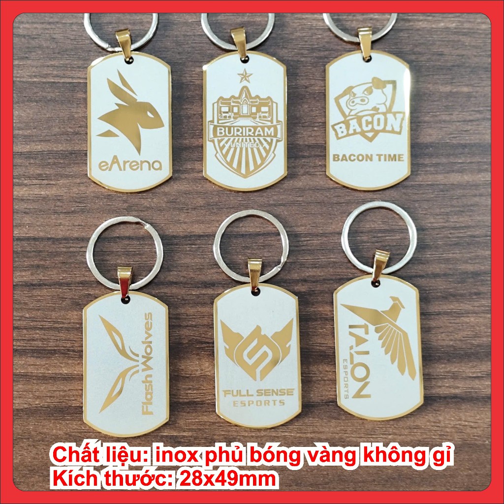 Móc Khoá Liên Quân, Móc Khóa Flash Wolves, Bacon Time, Full Sense, Talon Esports, Earena, Buriram