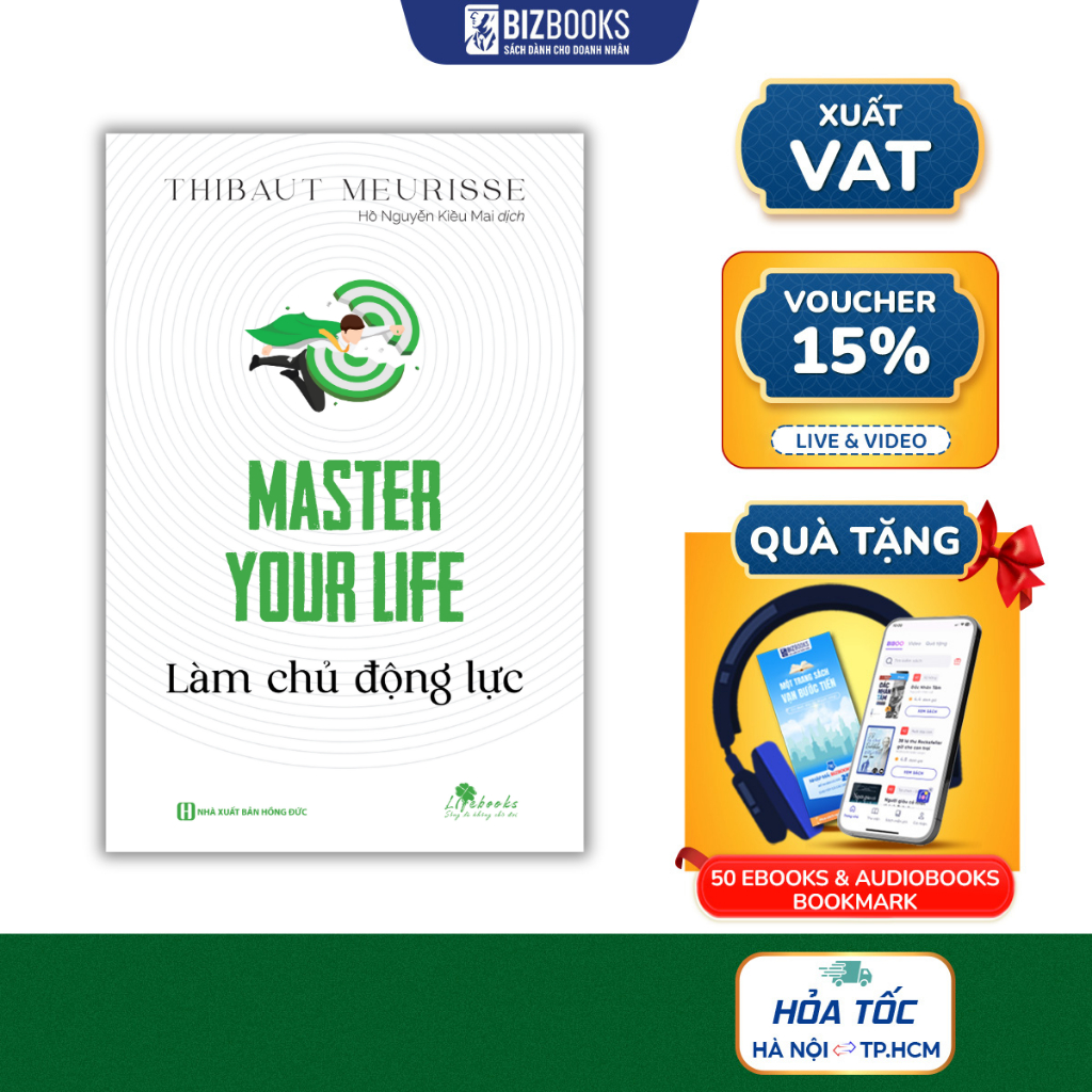 Sách Bizbooks - Master your life - Làm chủ động lực