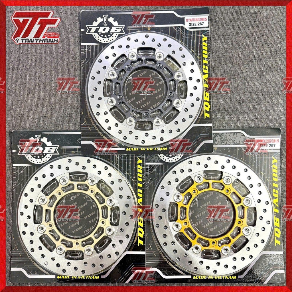 Đĩa thắng TQ6 267mm cho AB 150,CUB 125 MS09