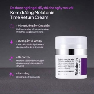  Kem Dưỡng Maxclinic Time Return Melatonin Cream 50g Trắng Da Mờ Nám Tàn Nhang hạn 2028  Quà tặng dây tóc ISOLUX  