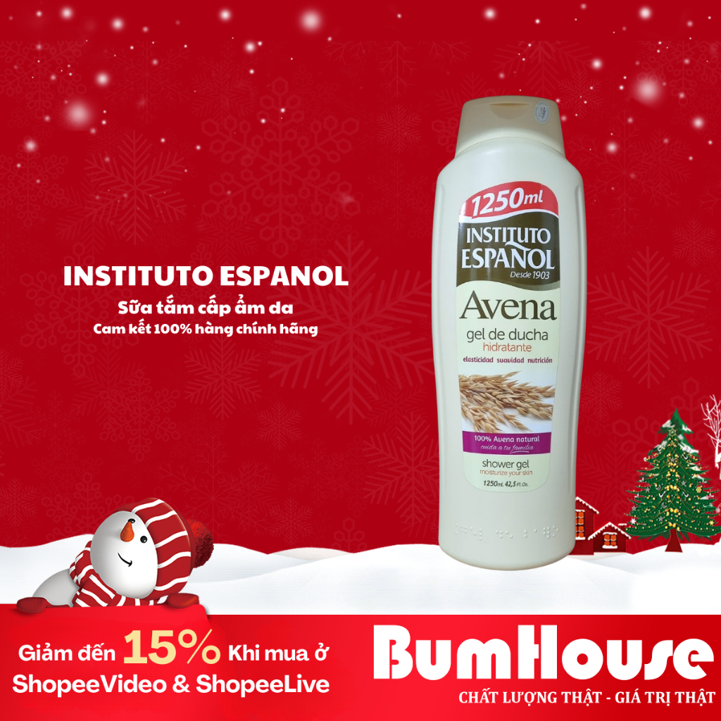 [HÀNG CTY] Gel Tắm Instituto Espanol Avena Gel De Ducha 1250ml