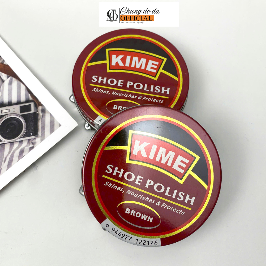 Xi Đánh Giày Chính Hãng Kime Chuẩ Xi Sáp Cho Giày Da Hàng Qc
