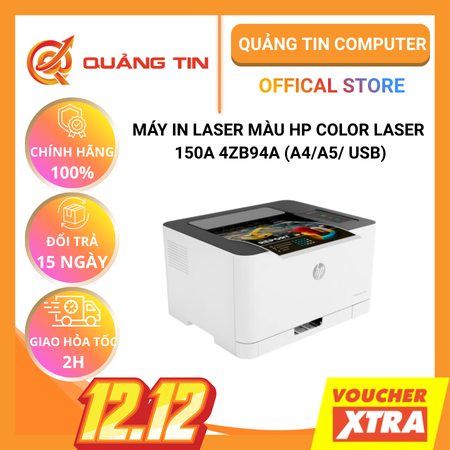 Máy in laser màu HP Color Laser 150A 4ZB94A (A4/A5/ USB)