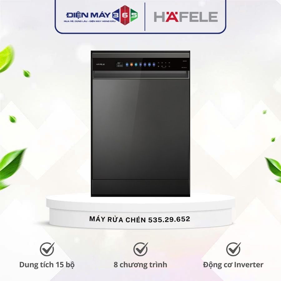 Máy Rửa Chén Độc Lập HDW-F6052G Hafele 535.29.652 - Cảm Biến Thông Minh, Sấy Tăng Cường