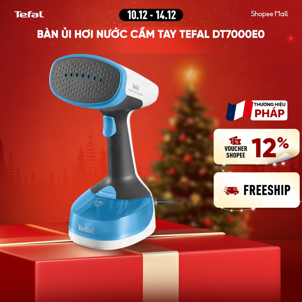 Bàn ủi hơi nước cầm tay Tefal DT7000E0 - Xanh Dương, Dung lượng 150ml