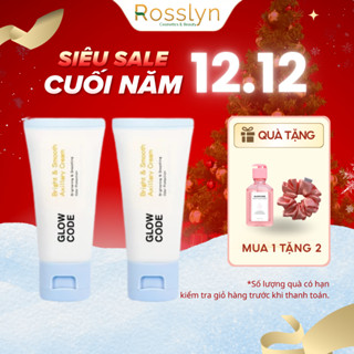  Kem dưỡng trắng da GlowCode với Niacinamide và chiết xuất dâu tằm giúp da sáng mịn và giảm thâm 30gr Rosslyn 