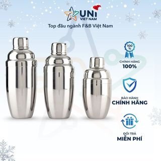  Bình lắc shaker pha chế chất liệu inox 350 - 550 - 750 ml 