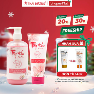  Sữa tắm Tây Thi  Hoa Anh Đào  dành cho da nhạy cảm giảm mụn phục hồi và làm sạch da 200ml 500ml - Sao Thái Dương 