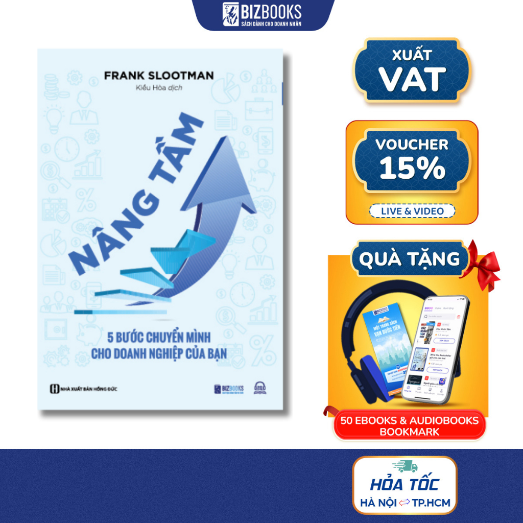 Sách Nâng Tầm - 5 Bước Chuyển Mình Cho Doanh Nghiệp Của Bạn - Đưa Doanh Nghiệp Cất Cánh Mạnh Mẽ Trên
