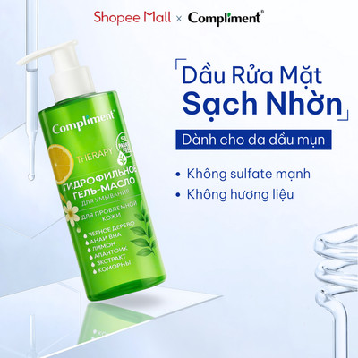 Gel Rửa Mặt Cho Da Dầu Mụn Compliment  - Sạch Sâu Lớp Makeup & Dầu Thừa, Ngăn Ngừa Mụn 150ml