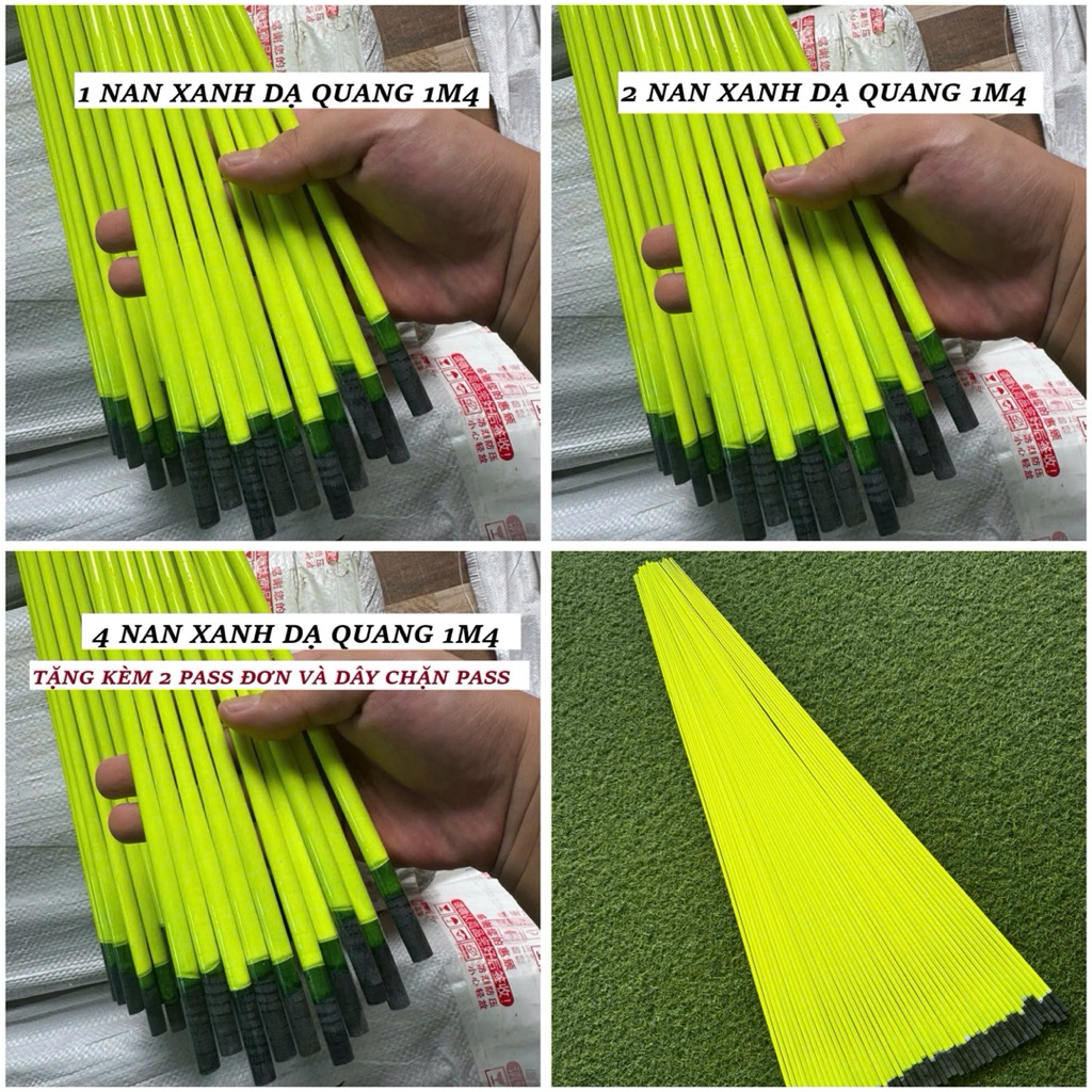 Nan cacbon xanh chuối 1m4 làm diều , độ nan cánh diều , độ vai diều làm ngọn cần câu