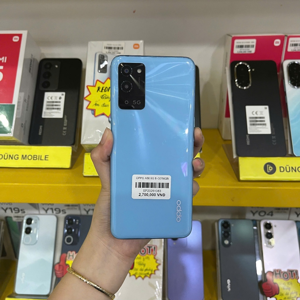 [MÁY CŨ] Điện thoại OPPO A56 5G 8/256Gb tặng kèm bộ sạc,cường lực, ốp lưng,..(HK)