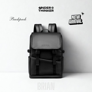 Balo Da PU Đi Học Đi Làm Brian Nam Nữ Cặp Đựng Laptop Du Lịch Nhiều Ngăn | UNDERTHINKER