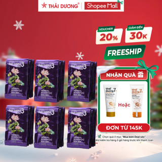   Live  Combo 6 dây dầu gội Thái Dương 3 Hoa Sen GOLD  1 dây 10gói  